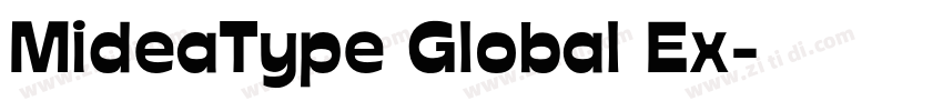 MideaType Global Ex字体转换 MideaType Global Ex字体转换